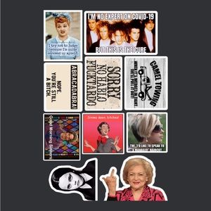 Set of 10 Hilarious Meme Magnets